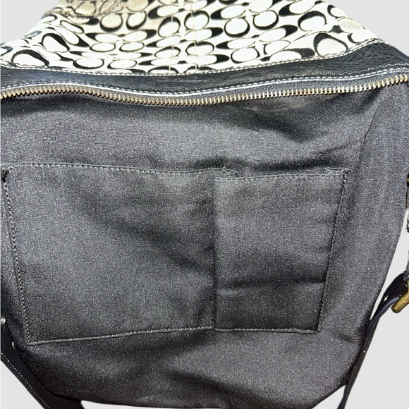 Coach Jaquard Canvas & Leather Shoulder Bag F062-10403 - Picture 14 of 14